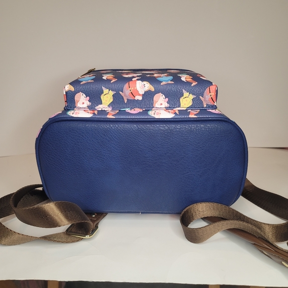 Loungefly Snow White and The Seven Dwarfs All Over Print Mini Backpack - Picture 5 of 6